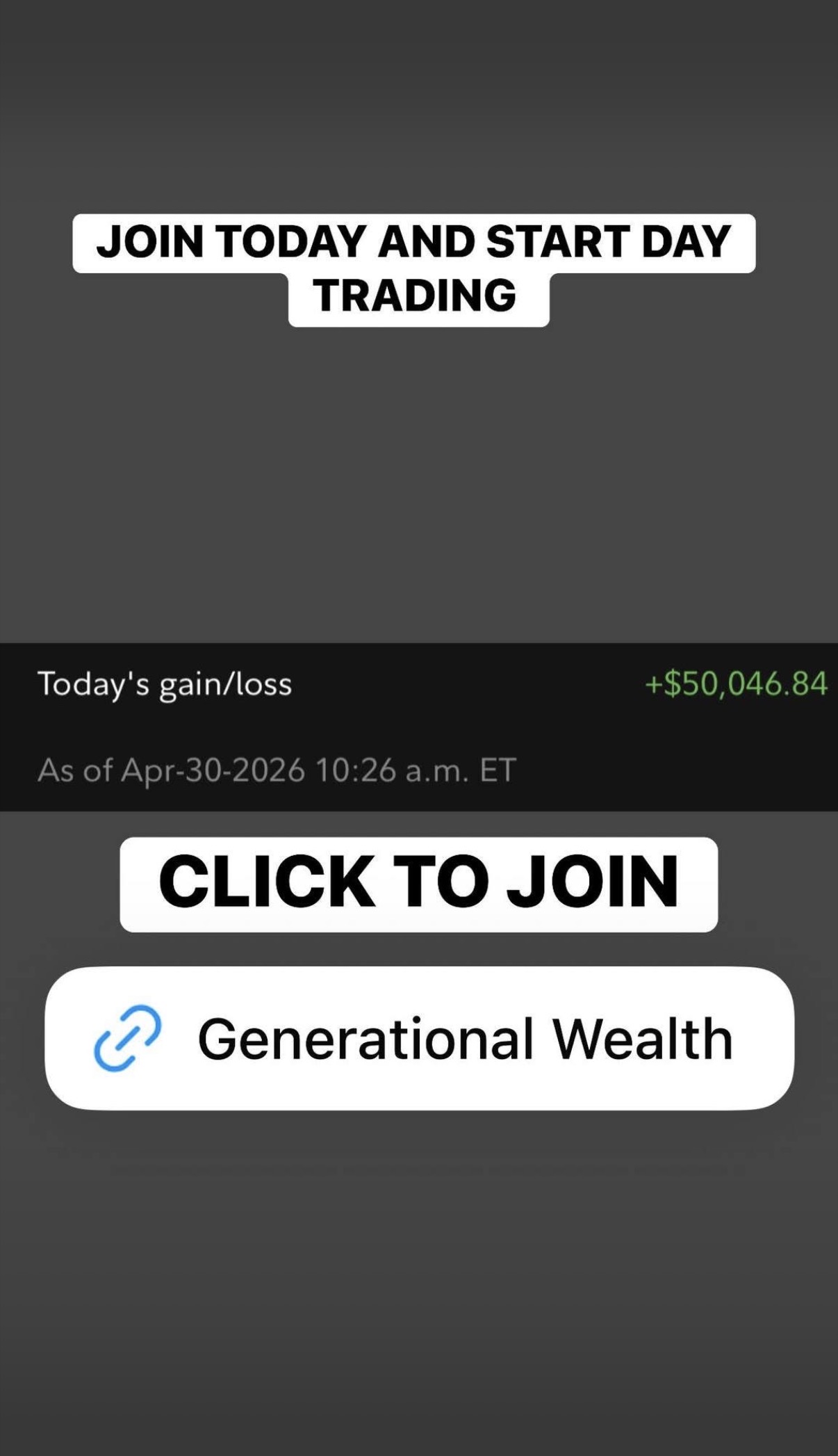 Community profit screenshot