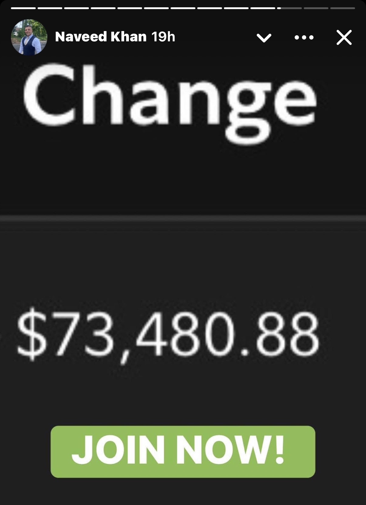 Community profit screenshot